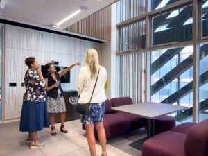 Minister Charmaine Williams tours George Brown College’s Limberlost Place and celebrates Women in Fashion Technology program success